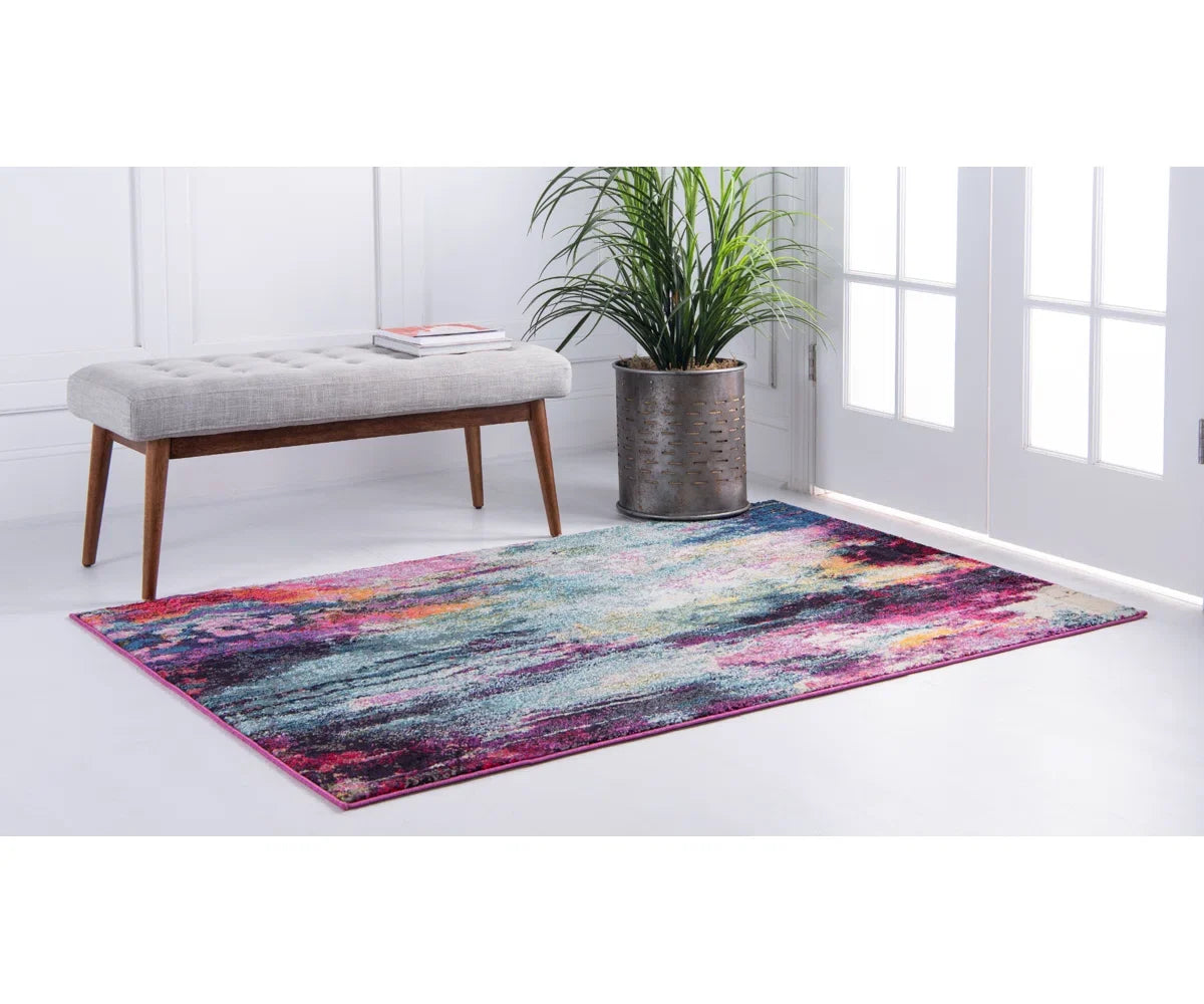Hashimoto Washable Abstract Indoor Rug