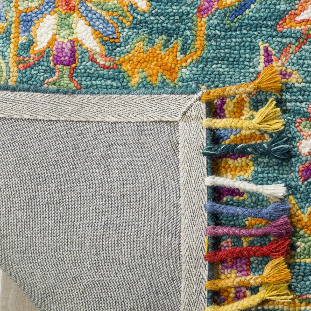 Vahakn Hand Tufted Wool Floral Rug